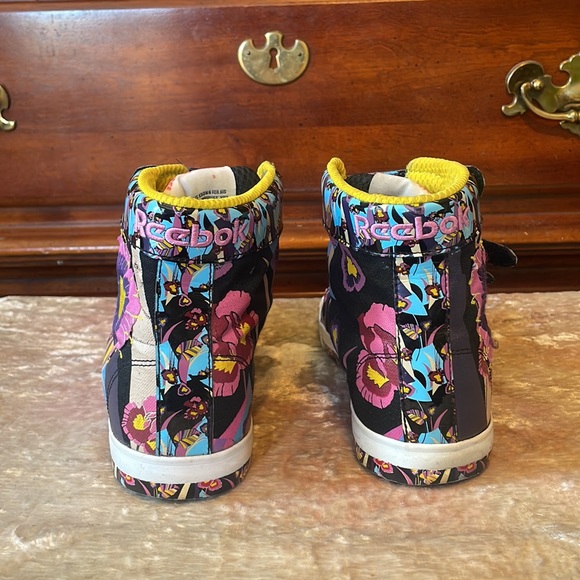 Rolland Barry x REEBOK NPC Mid Multi-Color Floral Silk Screen $200 EUC US Wmn 8 - Picture 4 of 7